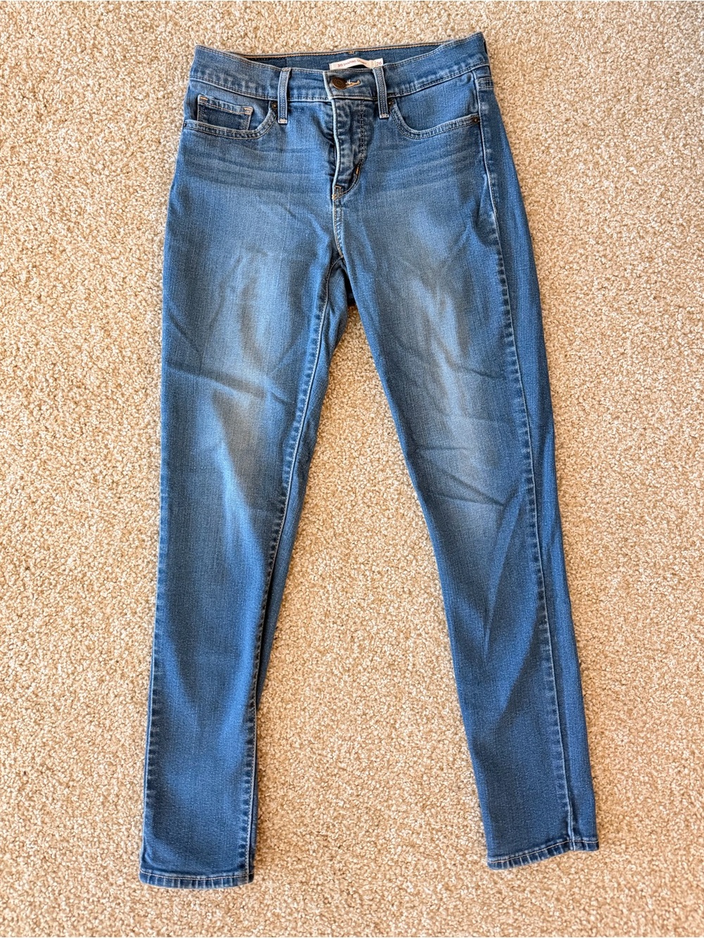 Signature by Levi Strauss Women's Mid-Blue stretch Skinny Jeans